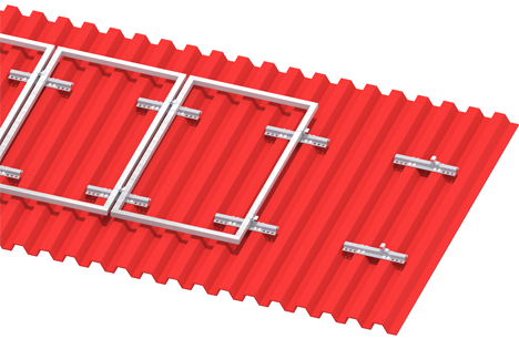 Non-Rail Solar panel mounting bracket metal roof mini rail