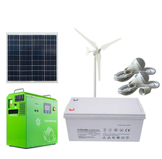 500w wind solar hybrid system-home solar power wind turbine kits-Off grid