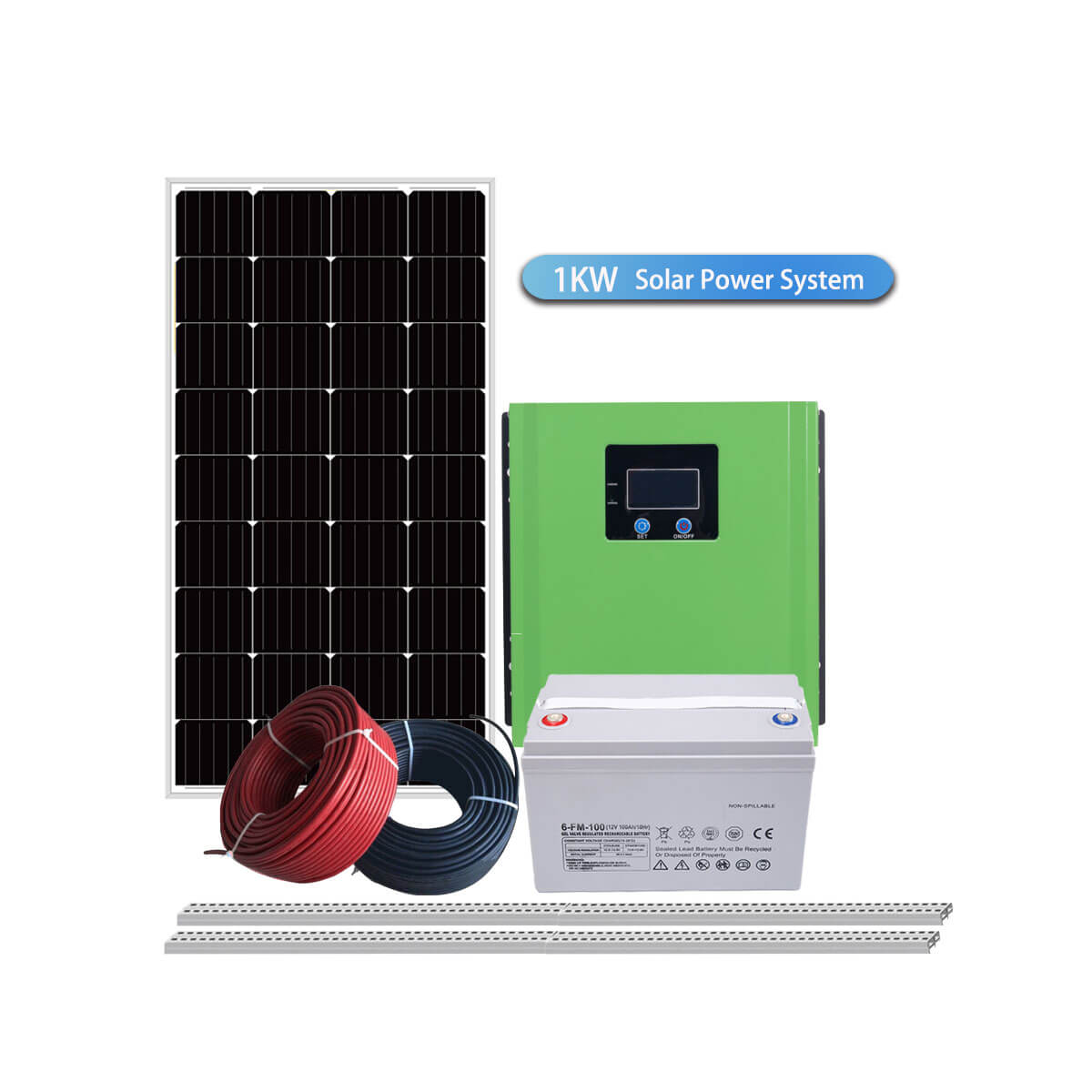 1KW Off Grid Solar Power System-complete generator system-home energy system