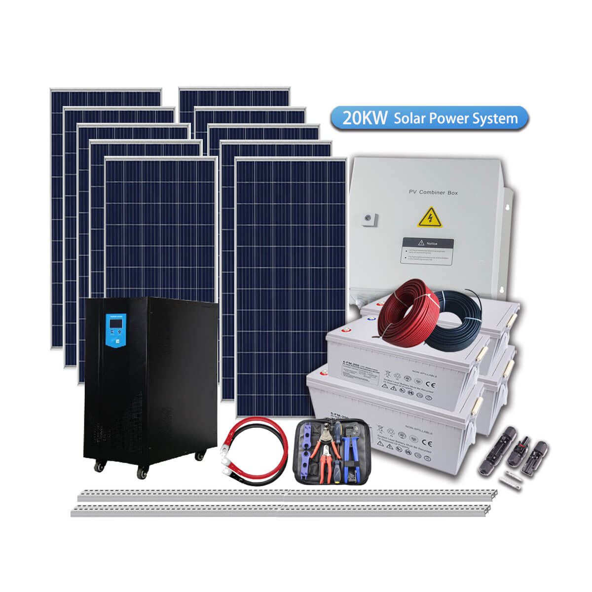 20KW Off Grid Solar Power System-complete electrical system kit-home energy system