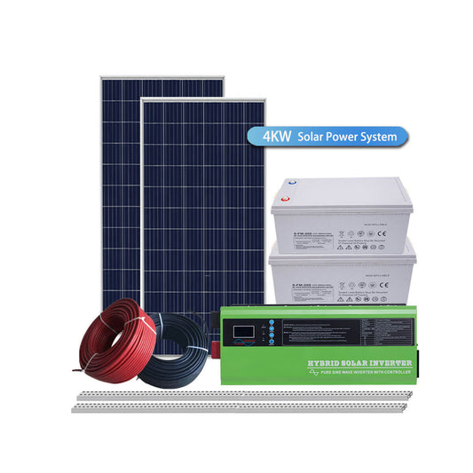 4KW Off Grid Solar Power System-complete generator system-home energy system